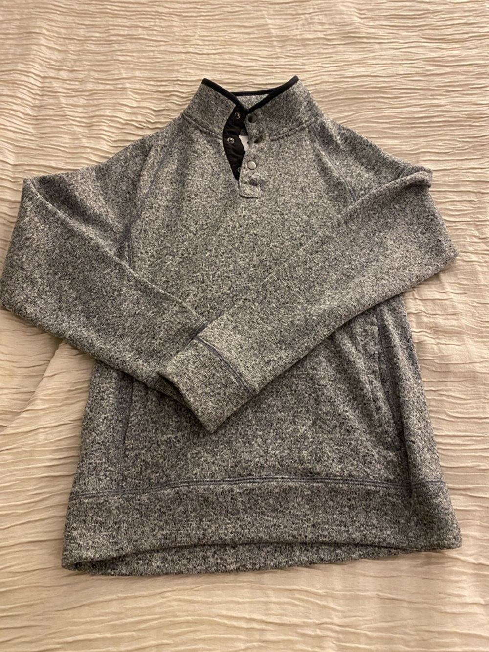 Sonoma Men's Gray Heather Quarter-Zip Pullover